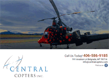 Tablet Screenshot of centralcopters.com